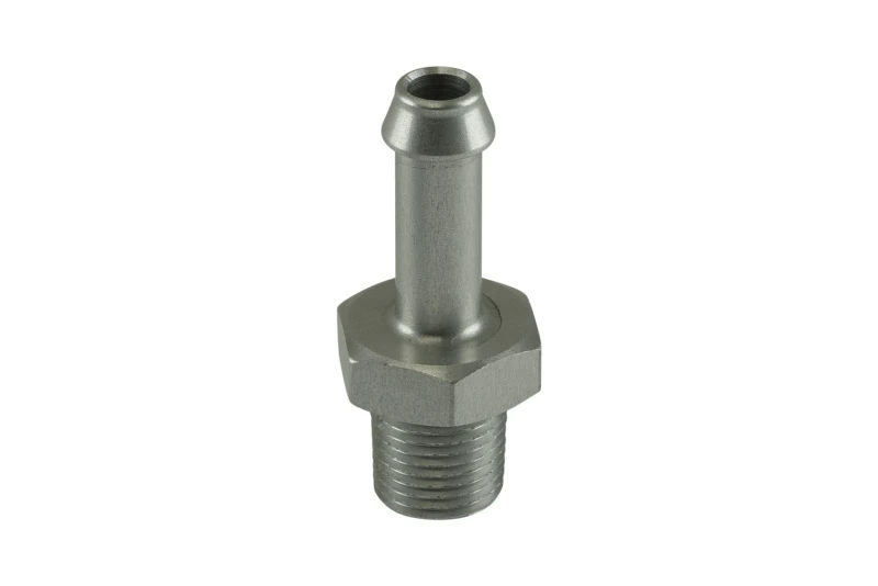Turbosmart 6mm / 1/4 Zoll Schlauchendstück auf 1/8 NPT männlich gerade - Klar