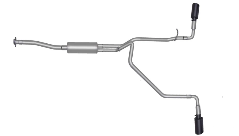 Gibson 15-22 Chevrolet Colorado LT 2.5L 2.25 Zoll Cat-Back Dual Extreme Auspuff - Black Elite