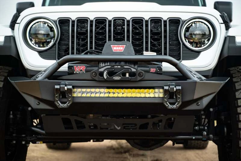 DV8 Offroad 07-23 Jeep Wrangler JK/JL & Gladiator JT FS-1 Series Stubby Front Bumper