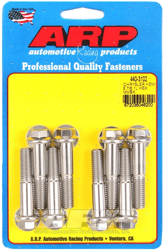 ARP Chrysler Hemi 5.7/6.1L SS Hex Motor Mount Bolt Kit for Chrysler 5.7/6.1L Hemi