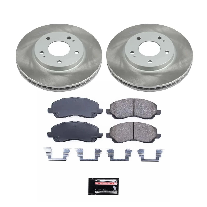 Power Stop Front Semi-Coated Rotor Kit for 03-04 Mitsubishi Outlander
