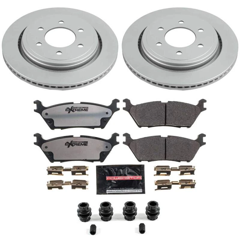 Power Stop 15-17 Ford F-150 Rear Z36 Coated Truck & Tow Brake Kit