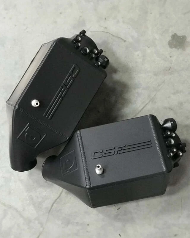 CSF 12-16 BMW M5 (F10) / 12-18 BMW M6 (F06/F12/F13) Twin Charge-Air-Cooler Set - Thermal Black