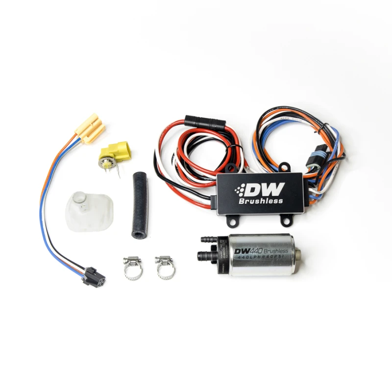 deatschwerks_9-441-C103-0905-679774acbb9e7 DeatschWerks DW440 440lph Bürstenloser Kraftstoffpumpen-Set mit Single/Dual-Controller und Installationskit für Ford Mustang GT 05-10