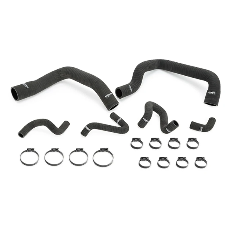 Mishimoto 86-93 Ford Mustang Mattschwarzes Silikon-Schlauch-Kit