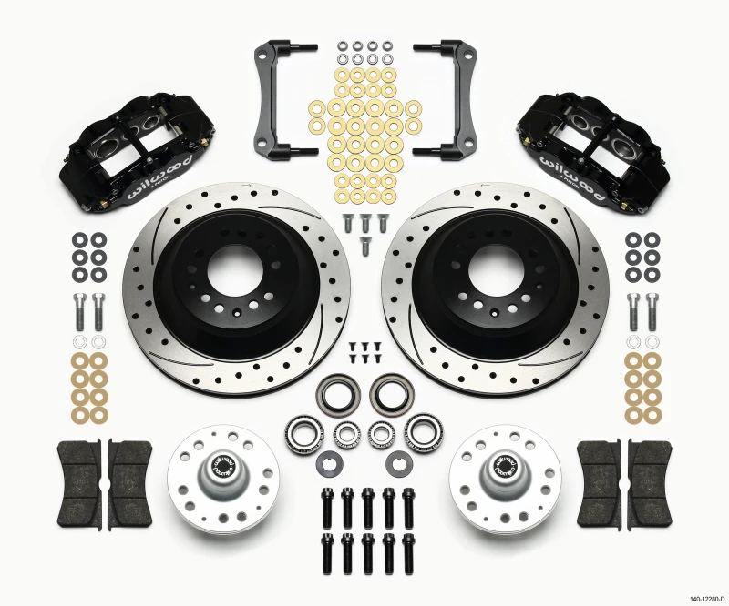 Wilwood Narrow Superlite 6R Vorderes Hub- und 1PC-Rtr-Kit 12,88 Zoll Dril 79-81 Camaro