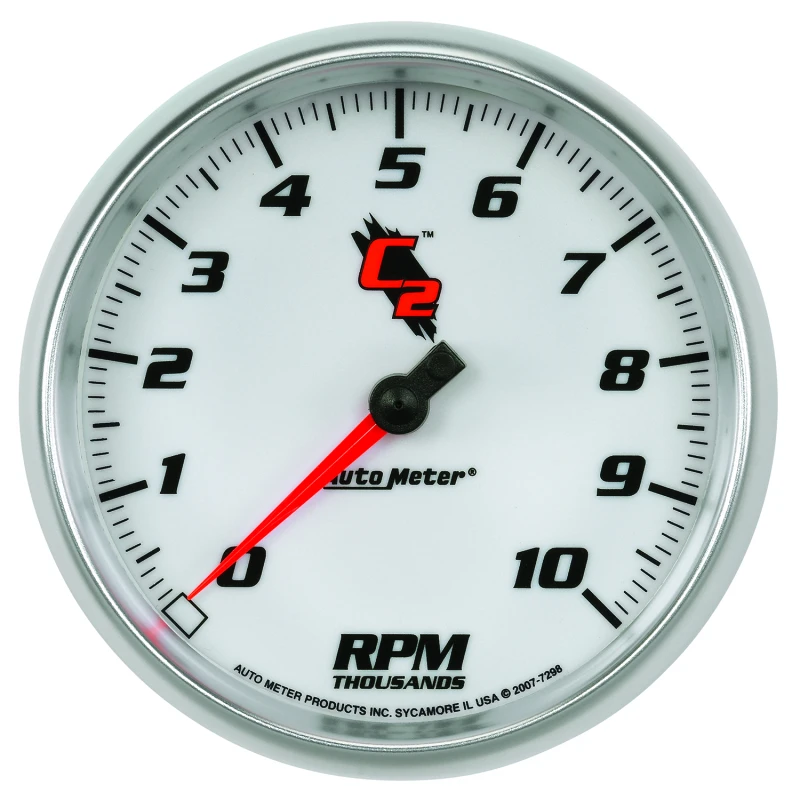Autometer C2 5 inch 10000 RPM In-Dash Tachometer