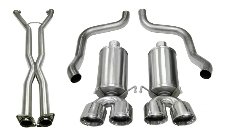Corsa 09-13 Chevrolet Corvette (C6) 2.5in Xtreme Cat-Back Exhaust - 3.5in Twin Tips