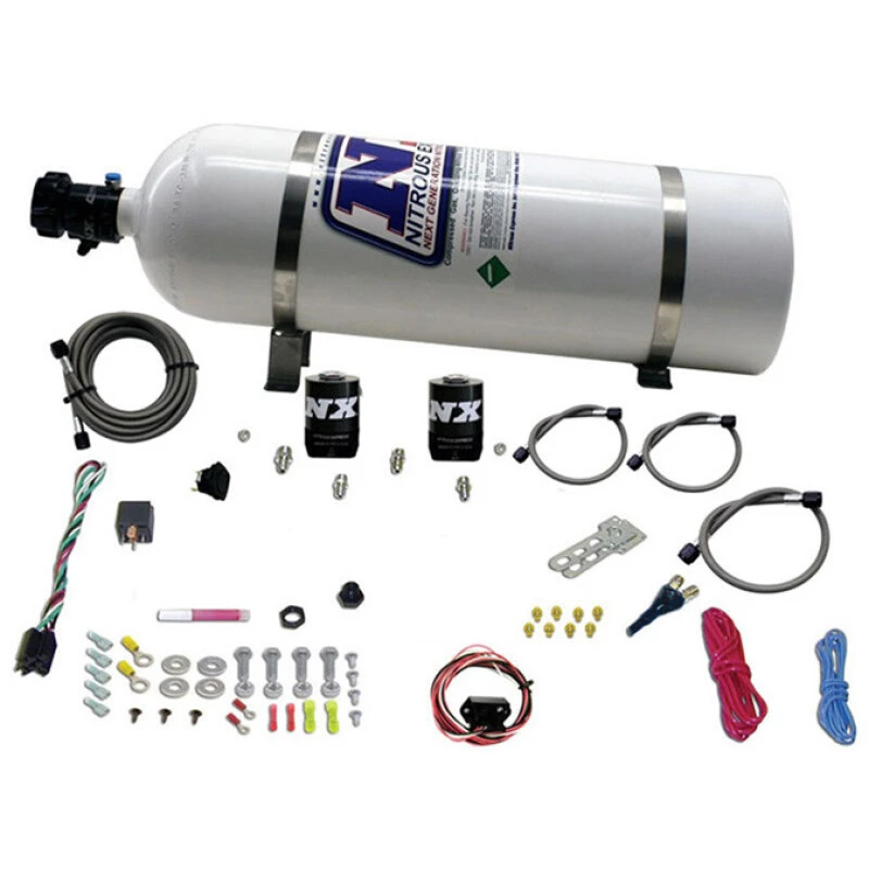 Nitrous Express 10-15 Chevrolet Camaro (5. Generation) Einzel-Düsen-Nitrous-Kit (35-150PS) mit 15lb-Flasche