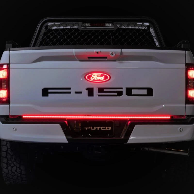 Putco 2021+ Ford F150 w/Factory LED Taillamps & OBS 60in Freedom Blade LED Tailgate Light Bar