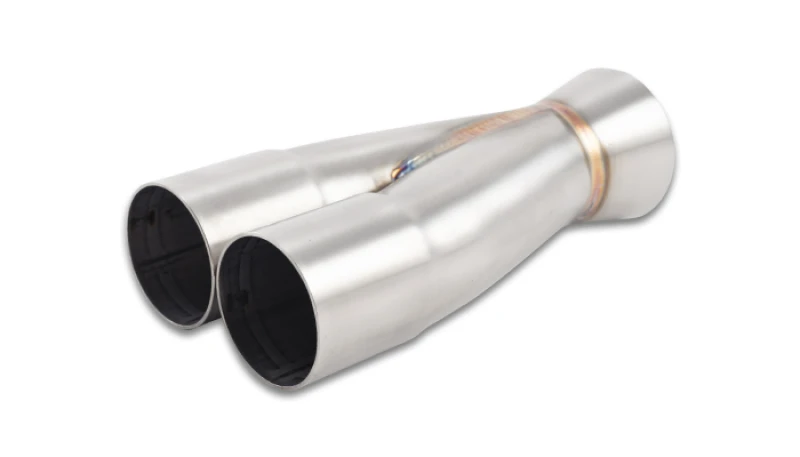 Vibrant 2-1 SS Merge-Kollektor 1,875 Zoll Einlass-Innendurchmesser x 2,50 Zoll Auslass-Außendurchmesser 7,75 Zoll Gesamtlänge