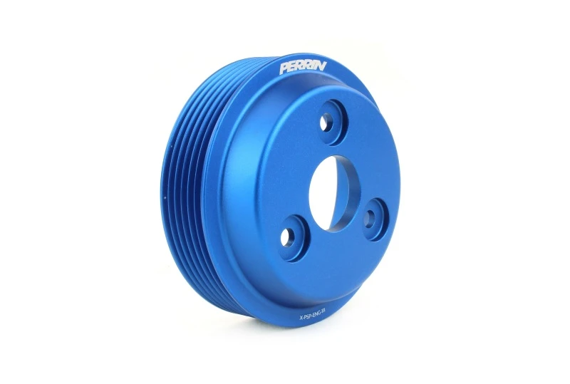 Perrin Lightweight Water Pump Pulley for 15-22 Subaru WRX / 14-18 FXT / 18-21 Crosstrek - Blue