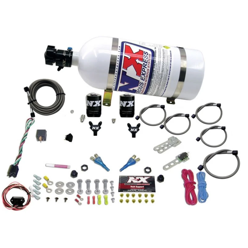nitrous-express_20716-10-6794322bc2580 Nitrous Express 03-18 Nissan 350Z/370Z Doppel-Düse (35-150PS) mit 10lb-Flasche