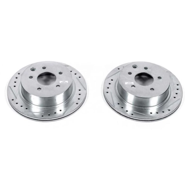 Power Stop 93-97 Infiniti J30 Rear Evolution Drilled & Slotted Rotors - Pair