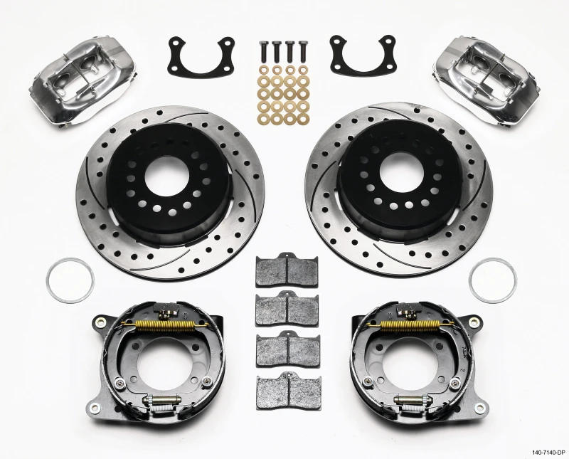 Wilwood Forged Dynalite P/S P-B Kit Bohrpoliert Neuer Big Ford 2,50 Zoll Offset