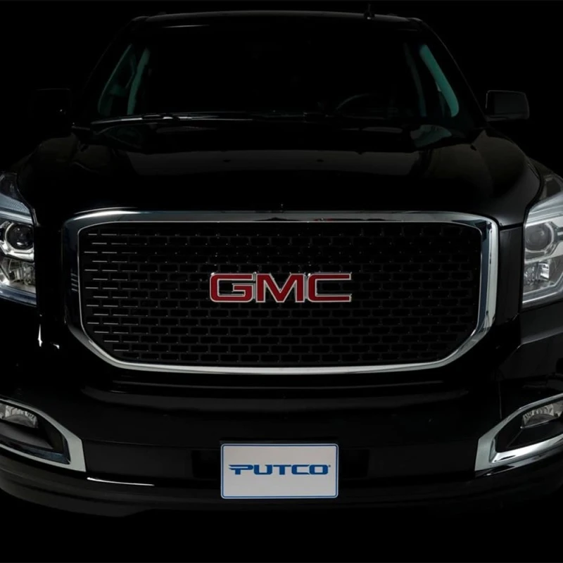 Putco 15-20 GMC Yukon XL - Flüssig 3D-Schlitz / Schwarzes Denali-Design Leuchtboss-Gitter