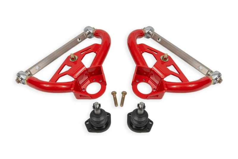 BMR 78-87 GM G-Body Adjustable Upper A-Arms Standard Ball Joint - Red