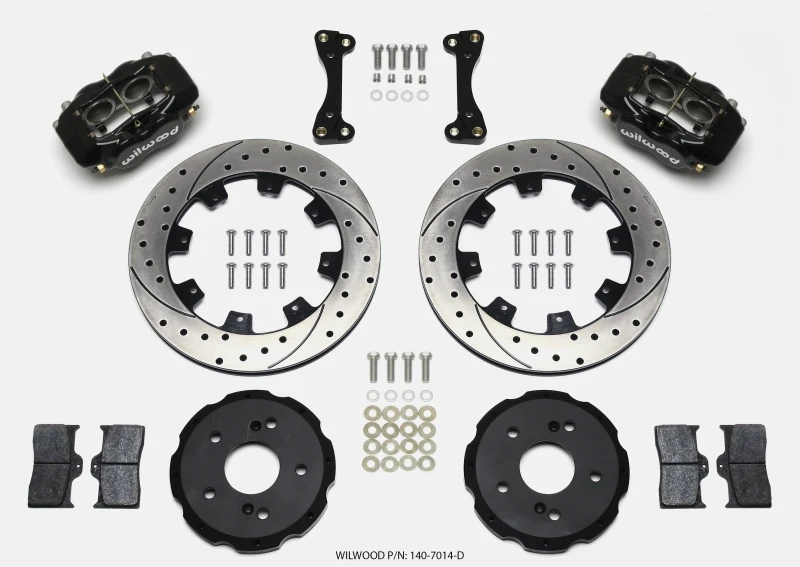 Wilwood Forged Dynalite Front-Hat-Kit 12,19 Zoll gebohrt 02-06 Acura RSX-5 Lug