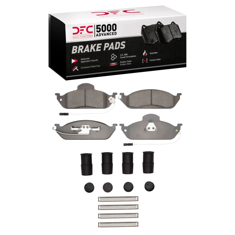 DFC 98-05 Mercedes-Benz ML320 Front 5000 Advanced Low Metallic Brake Pads and Hardware Kit