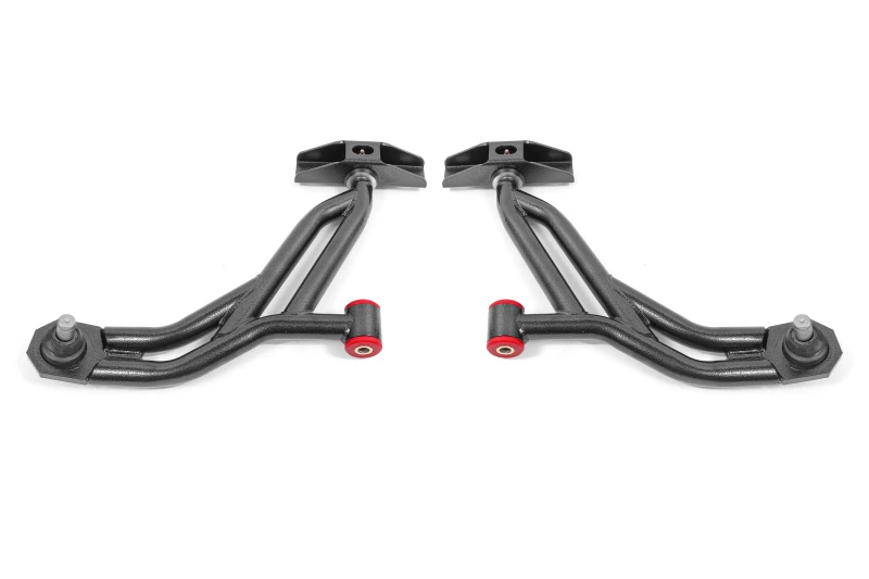 BMR 10-14 Ford Mustang / Shelby GT500 nicht einstellbare Lower A-Arms (Poly/Delrin) - Black Hammertone