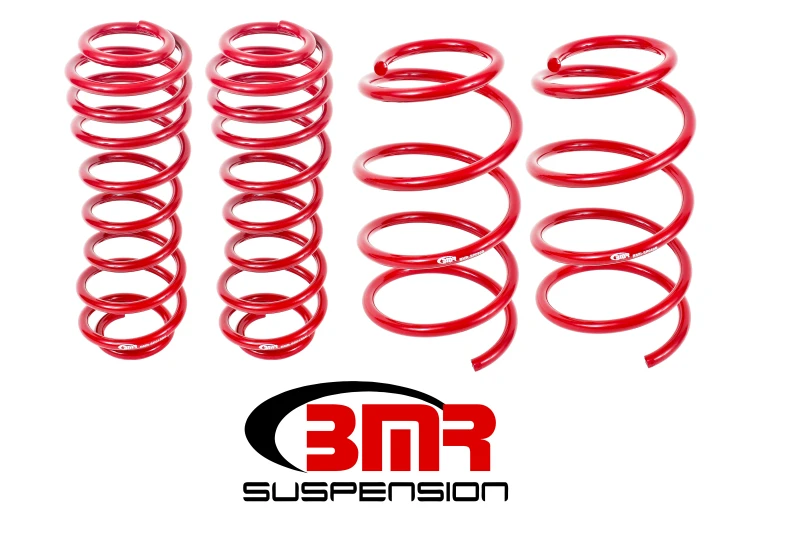 bmr-suspension_SP068R-679305664275b BMR 05-14 S197 Mustang GT Drag-Version Tieferlegungsfedern (Satz von 4) - Rot