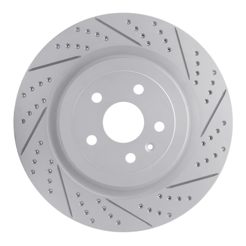 DFC 09-24 Cadillac Cts Rear Right Drilled & Slotted Geoperformance Rotor