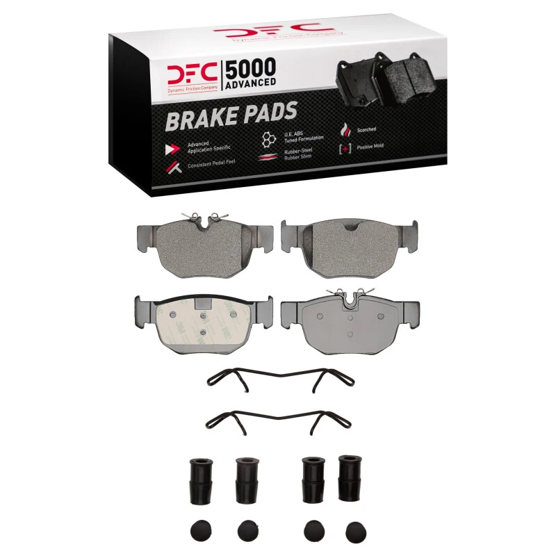 DFC 19-26 Jaguar F-Pace Rear 5000 Advanced Low Metallic Brake Pads and Hardware Kit