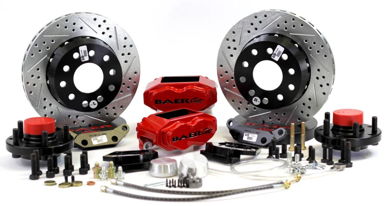 Baer Brakes 55-68 Chevy Full Size Passenger Cars STD Studs 11in SS4+ Front SDZ Brake Kit - Red