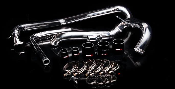 Weapon R Polished Upper Intercooler Piping for 08-10 Mitsubishi Evolution X