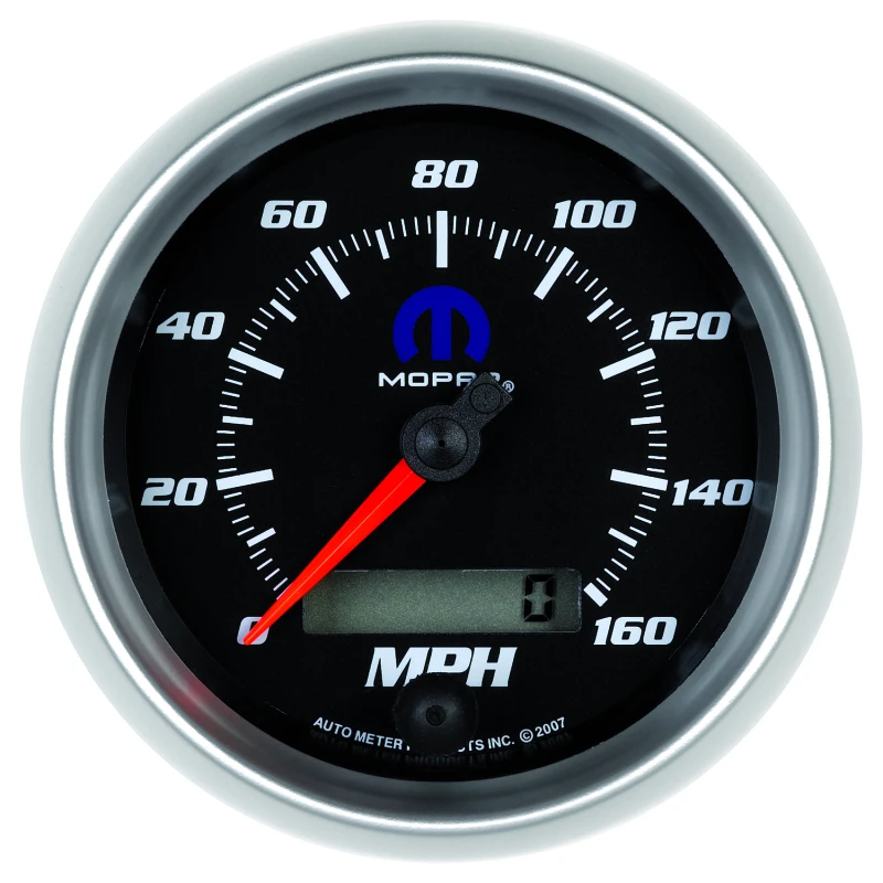 Autometer Mopar 3-3/8in 160 MPH Electric Programmable Speedometer Gauge - Black