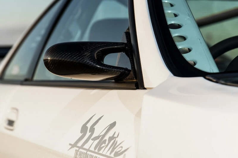 GReddy Nissan R34 Skyline Garage Active Group A Type Dry Carbon Side Mirrors - Set