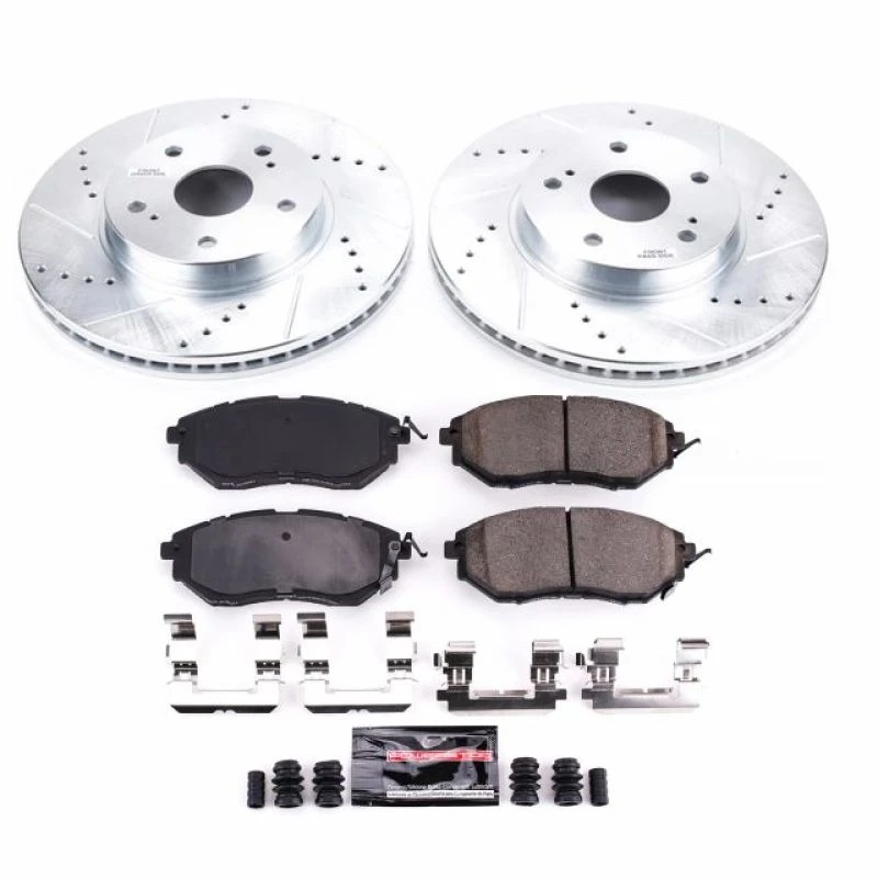Power Stop Z23 Evolution Sport Brake Kit for 2015 Subaru Legacy Front