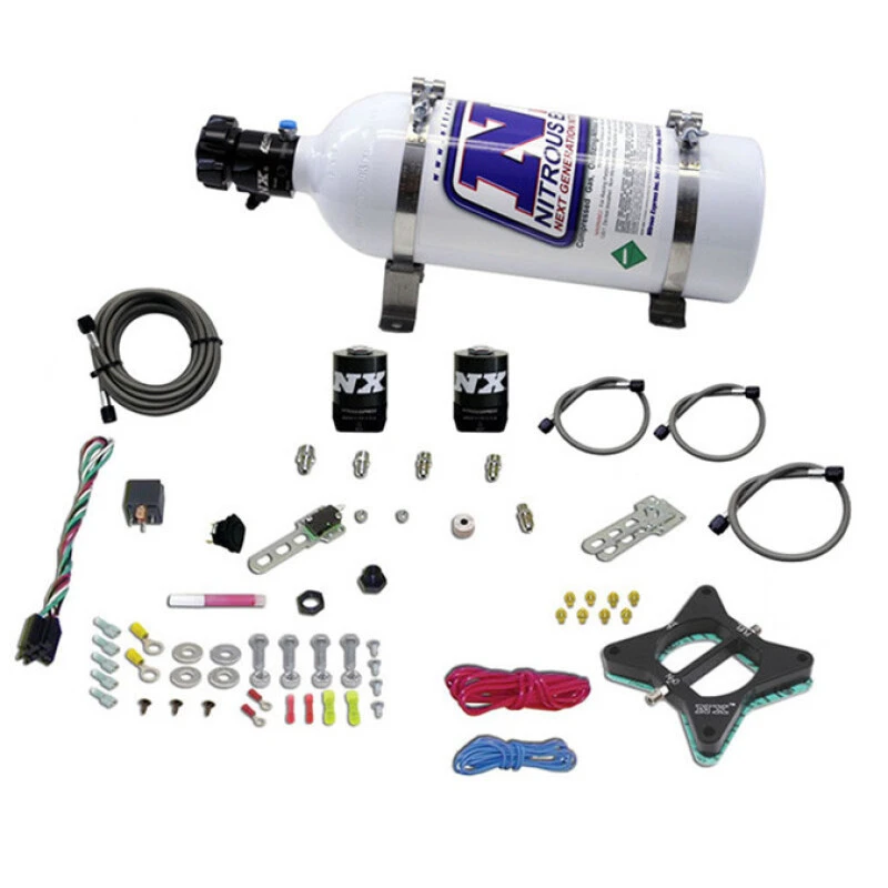 Nitrous Express 96-04 Ford Mustang 4.6L 2 Valve Nitrous Plate Kit w/5lb Bottle