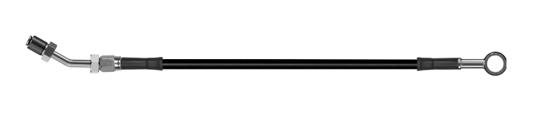 Goodridge 84in Universal Clutch Line w/SS Fittings & Black Hose - Straight Banjo w/AN3 Fitting