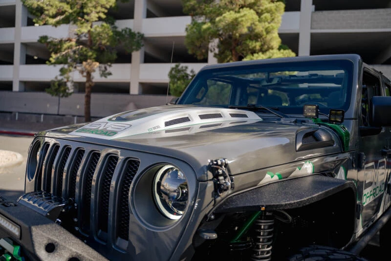 DV8 Offroad Heat Dispersion Motorhaube für 2018+ Jeep Wrangler JL / 2020+ Jeep Gladiator JT