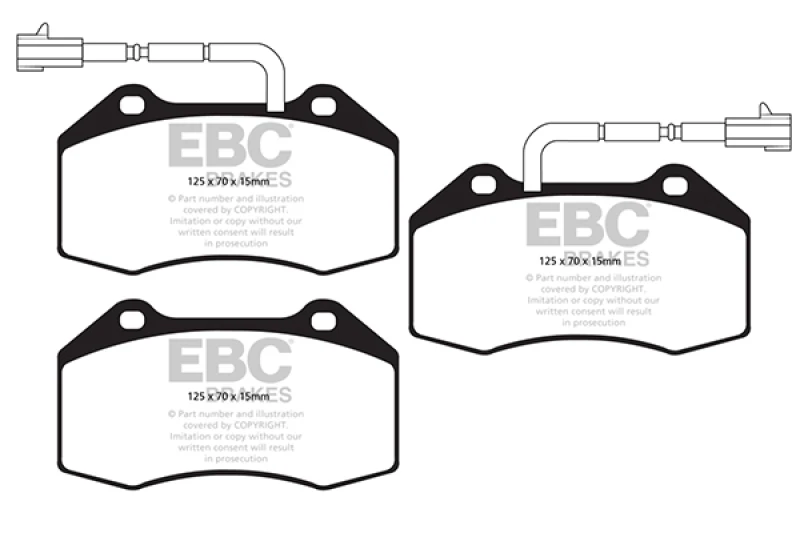EBC 14-20 Alfa Romeo 4C 1.8T Bluestuff Front Brake Pads