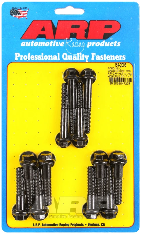 ARP Intake Manifold Bolt Kit für Ford 351C mit Edelbrock RPM Air Gap