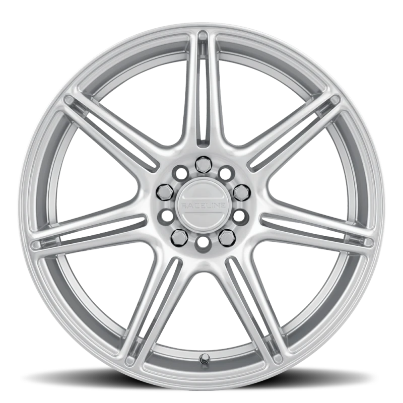 Raceline 148HS Apex 17x7.5in / 5X100 / 5X114.3 BP / 40mm Offset / 72.62mm Bore - Hyper Silver