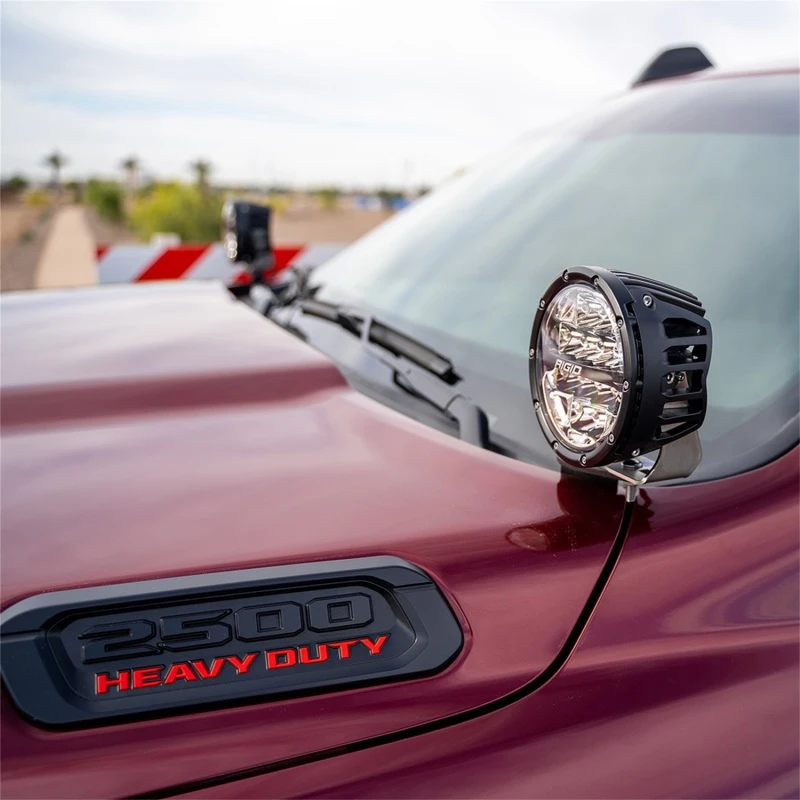 Rigid Industries A-Pillar LED Light Mounts for 2019+ Dodge Ram 2500/3500