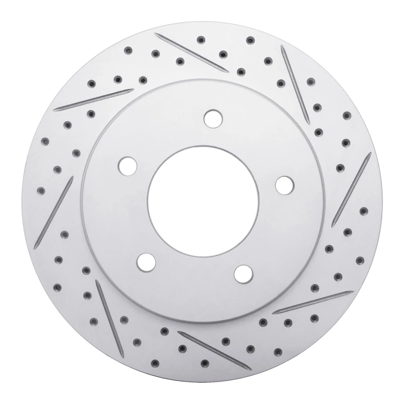 DFC 97-04 Ford F-150 4WD Front Right Drilled & Slotted Geoperformance Rotor