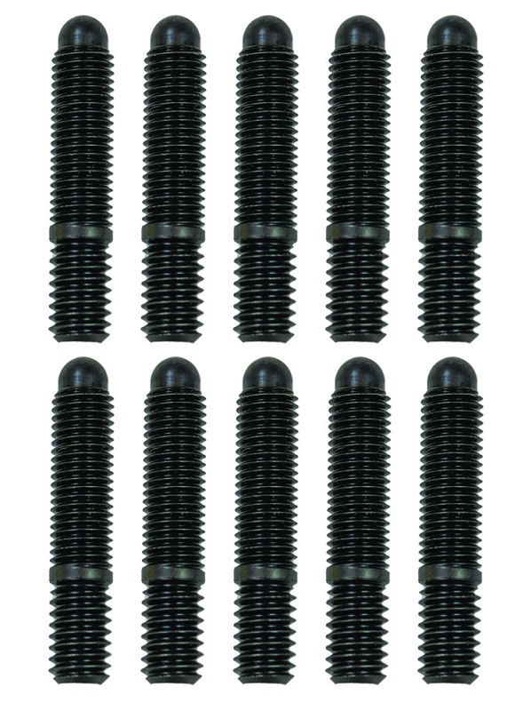 Moroso Bullet Nose Black OX Studs - 5/16-18 X 5/16-24 X 1 5/8 (10 Pack)