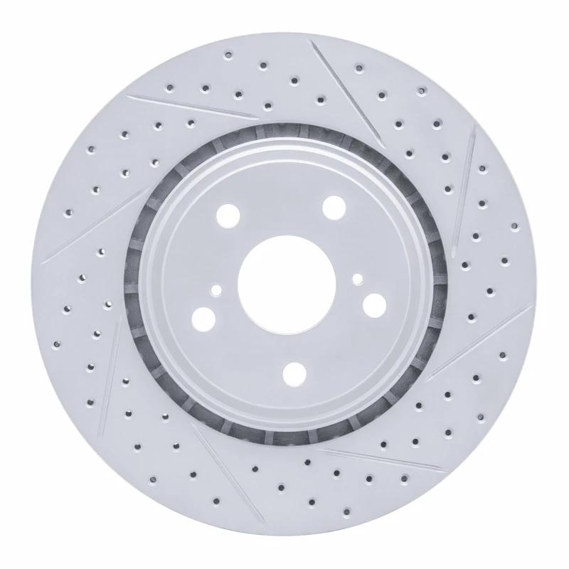 DFC 08-21 Lexus Nx300 Front Right Drilled & Slotted Geoperformance Rotor