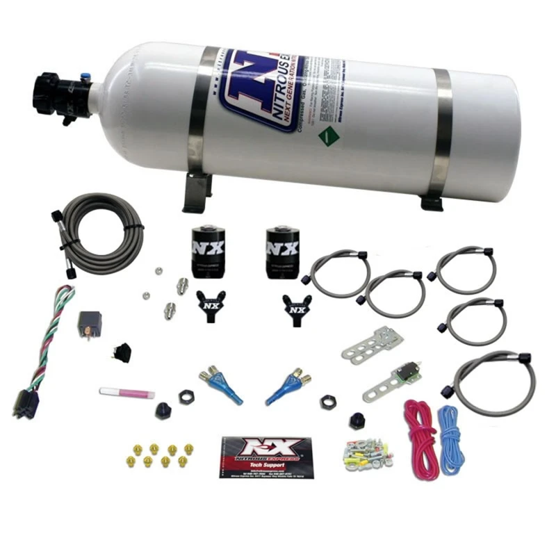 nitrous-express_20213-15-679431b384993 Nitrous Express 92-95 Dodge V8 TBI Doppel-Düsen-Nitrous-Kit (50-125PS) mit 15lb-Flasche