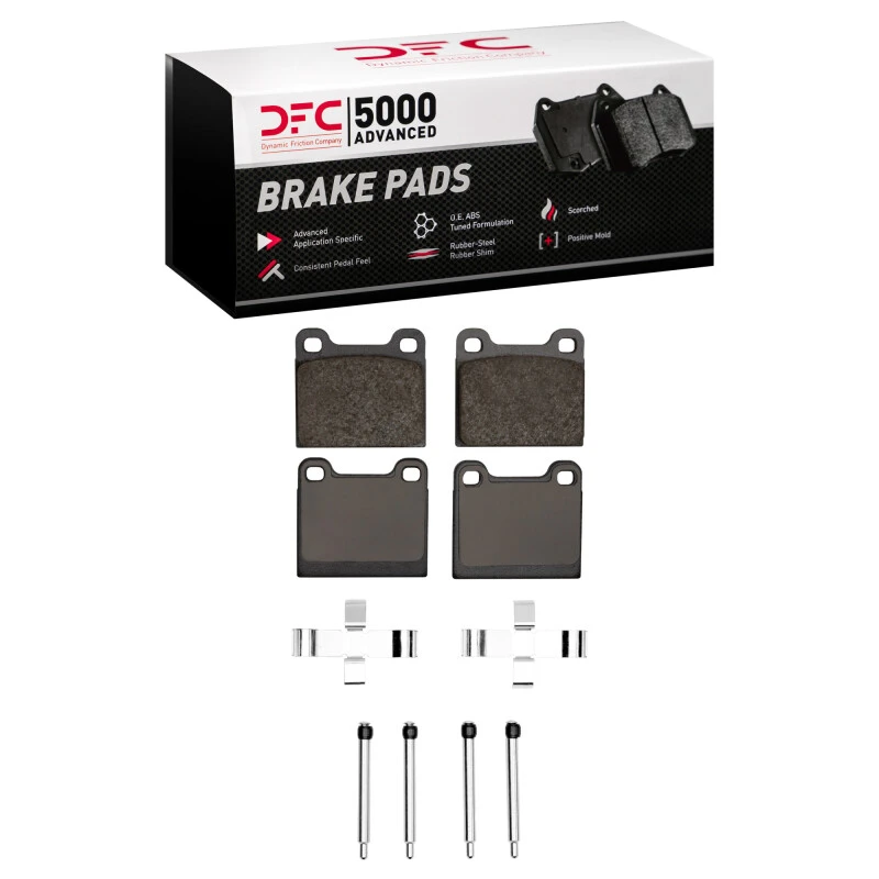 DFC 63-65 Porsche 356 Front 5000 Advanced Low Metallic Brake Pads and Hardware Kit