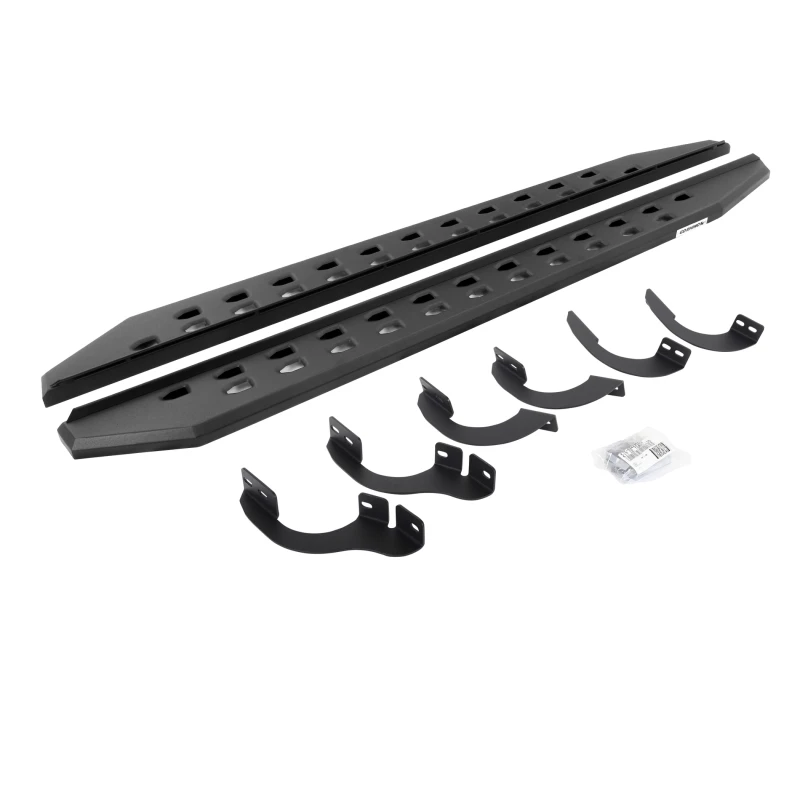 Go Rhino 14-22 Toyota 4Runner (kein Ltd/Nghtshd) RB20 Slim Laufbrett Kit (mit Halterungen) - Tex. Schwarz