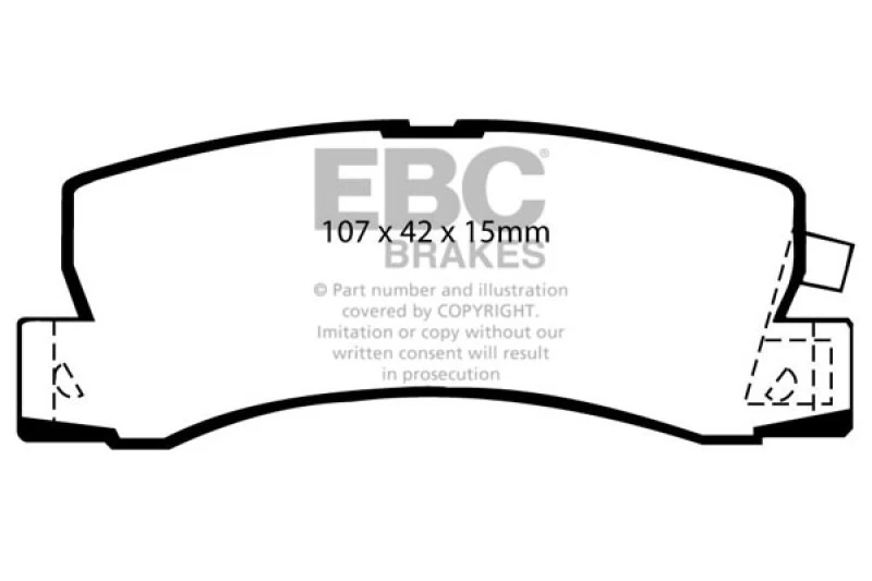ebc_DP2628-67931f7a13393 EBC 90-91 Lexus ES250 2.5 Yellowstuff Rear Brake Pads