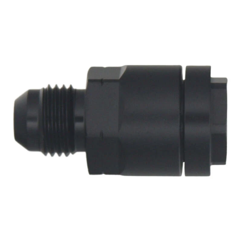 DeatschWerks 6AN-Männliche Flare-auf-3/8-Zoll-Weibliche-EFI-Schnellverbindungs-Adapter - eloxiert matte schwarz