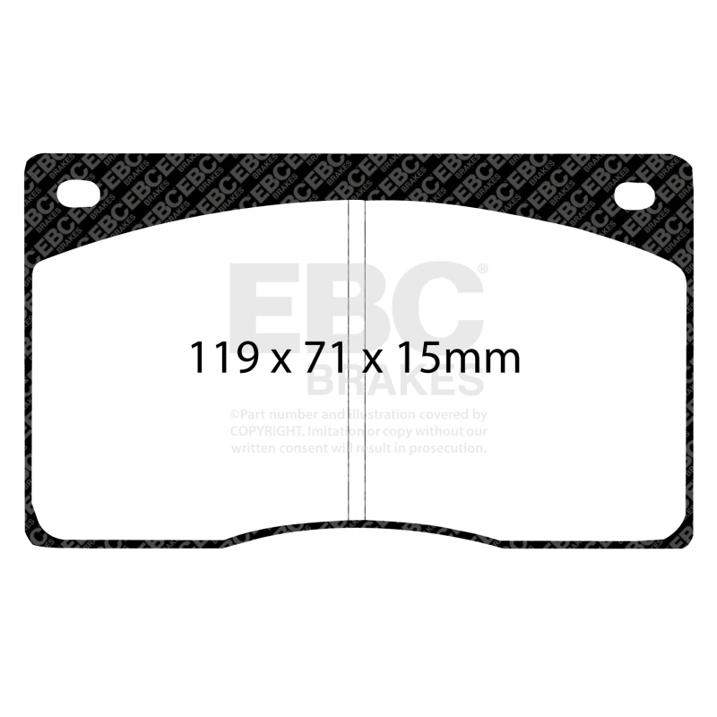 EBC 93-97 Aston Martin DB7 3.2 Supercharged Redstuff Front Brake Pads