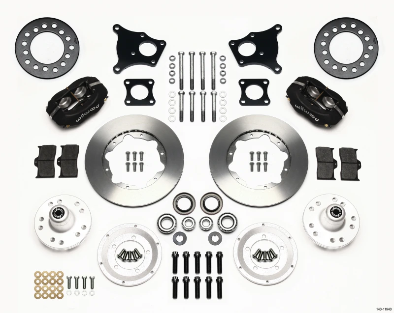 Wilwood Forged Dynalite Vorderrad-Kit 11,00 Zoll AMC 71-76 OE-Scheibe ohne Bendix-Bremsen