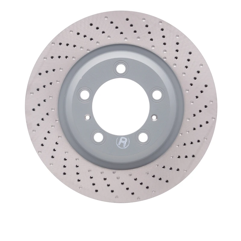 DFC 12-16 Porsche Boxster Right Front Drilled GeoSPEC Coated Rotor
